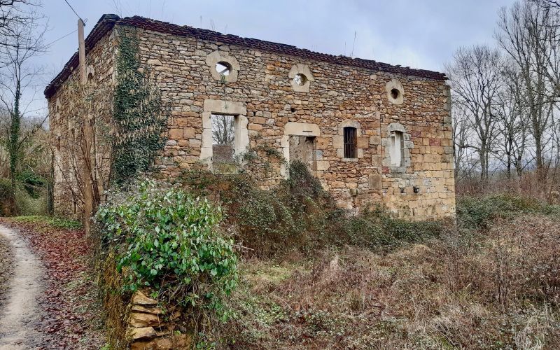 1366 -  ENSEMBLE IMMOBILIER A RESTAURER , SUR 1 HA 9, TRES PROCHE DE FIGEAC (LOT)